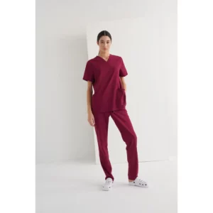 Pantalón sanitario unisex Monza Phoenix 13.02 - Frambuesa - frontal con persona