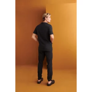 Casaca sanitaria unisex Monza Phoenix 23.24 - Negro - posterior con persona
