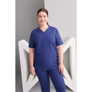 Casaca sanitaria unisex Monza Phoenix 23.24 - Marino - frontal con persona
