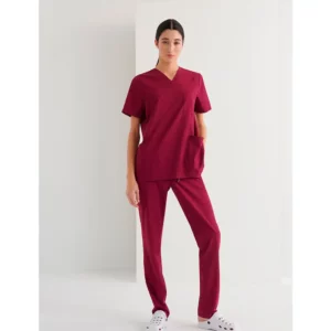 Casaca sanitaria unisex Monza Phoenix 23.24 - Frambuesa - frontal con persona