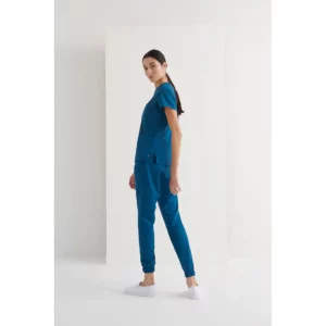 Casaca sanitaria mujer Monza Ursa 22.24 - Azul petróleo - posterior con persona