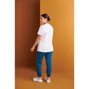 Casaca sanitaria mujer Monza Ursa 22.24 - Blanco - posterior con persona