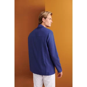 Chaqueta sanitaria hombre Monza Vela 11.26 en marino, vista posterior