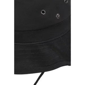 Gorro de aventura Mukua DARWIN CA260 Black, detalle de los ojales y el ala