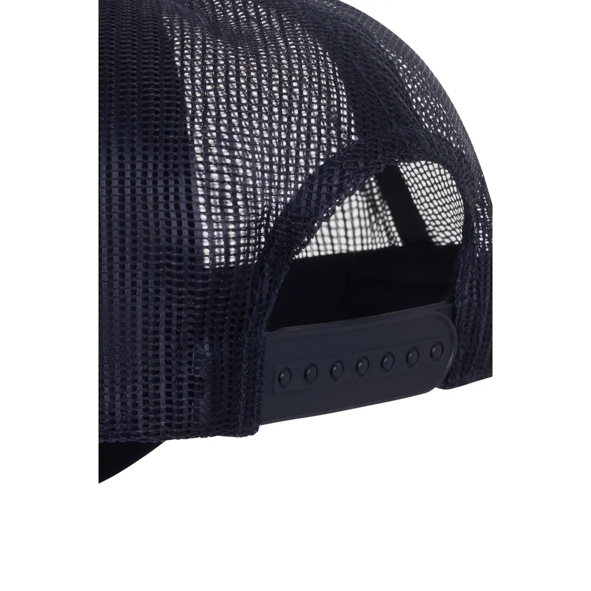 Gorra trucker Mukua HAMILTON CM260 28 Gorra trucker Mukua HAMILTON CM260 Deep navy, detalle del cierre trasero y la rejilla