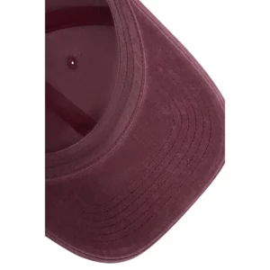 Gorra vintage Mukua FORBES CV300 Vintage wine, detalle de las costuras de la visera