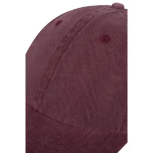Gorra vintage Mukua FORBES CV300 Vintage wine, detalle de los paneles y ojales