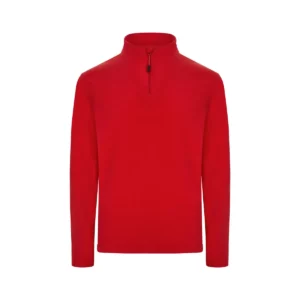 Micropolar media cremallera Mukua ALBURY FQ165U Red, vista frontal