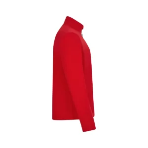 Micropolar media cremallera Mukua ALBURY FQ165U Red, vista lateral derecha