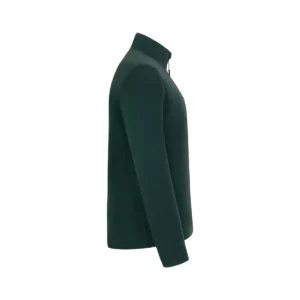 Micropolar media cremallera Mukua ALBURY FQ165U Deep green, vista lateral derecha