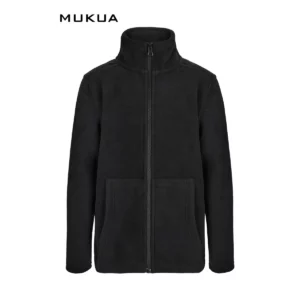 Chaqueta polar infantil Mukua PERTH KIDS FZ280K Black, vista frontal