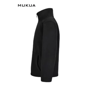 Chaqueta polar infantil Mukua PERTH KIDS FZ280K Black, vista lateral