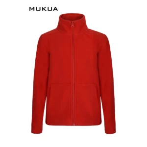 Chaqueta polar infantil Mukua PERTH KIDS FZ280K Red, vista frontal