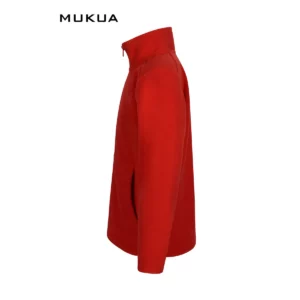 Chaqueta polar infantil Mukua PERTH KIDS FZ280K Red, vista lateral