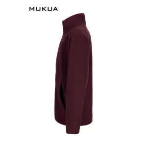 Chaqueta polar infantil Mukua PERTH KIDS FZ280K Wine, vista lateral