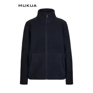Chaqueta polar infantil Mukua PERTH KIDS FZ280K Navy, vista frontal