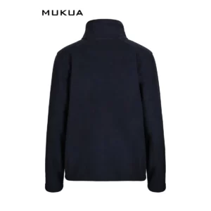 Chaqueta polar infantil Mukua PERTH KIDS FZ280K Navy, vista trasera