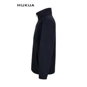 Chaqueta polar infantil Mukua PERTH KIDS FZ280K Navy, vista lateral