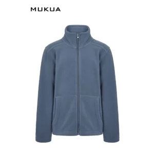 Chaqueta polar infantil Mukua PERTH KIDS FZ280K Glacial blue, vista frontal