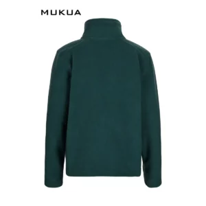 Chaqueta polar infantil Mukua PERTH KIDS FZ280K Deep green, vista trasera