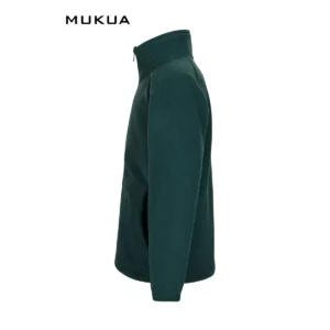 Chaqueta polar infantil Mukua PERTH KIDS FZ280K Deep green, vista lateral