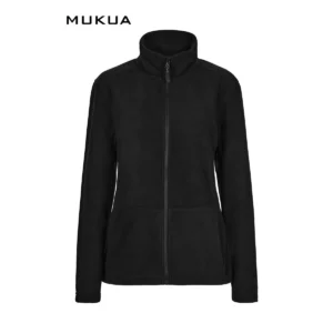 Chaqueta polar mujer Mukua PERTH WOMAN FZ280W Black, vista frontal