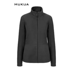 Chaqueta polar mujer Mukua PERTH WOMAN FZ280W Dark grey, vista frontal