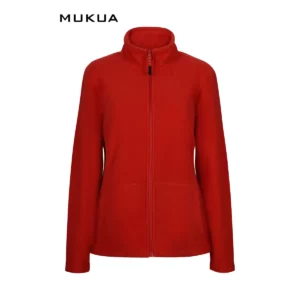 Chaqueta polar mujer Mukua PERTH WOMAN FZ280W Red, vista frontal