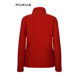Chaqueta polar mujer Mukua PERTH WOMAN FZ280W Red, vista trasera