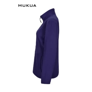 Chaqueta polar mujer Mukua PERTH WOMAN FZ280W Royal blue, vista lateral