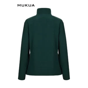 Chaqueta polar mujer Mukua PERTH WOMAN FZ280W Deep green, vista trasera