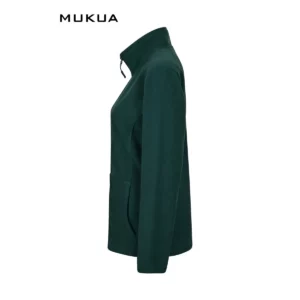 Chaqueta polar mujer Mukua PERTH WOMAN FZ280W Deep green, vista lateral