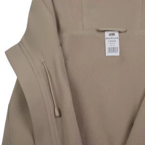 Chaqueta ligera unisex Mukua CAMDEN JG170U Tan, detalle del interior y la cremallera