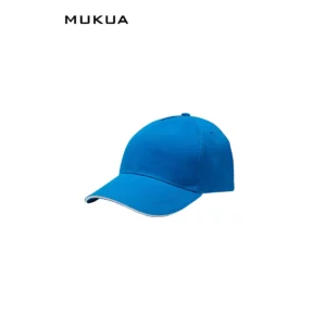 Gorra de 5 paneles Mukua TEAM MCT200V Atoll/White, perspectiva frontal