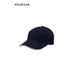 Gorra de 5 paneles Mukua TEAM MCT200V Navy/White, perspectiva frontal