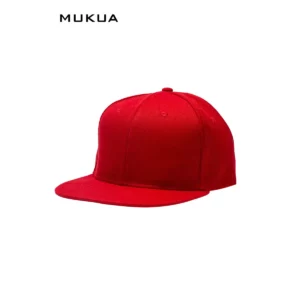 Gorra de seis paneles Mukua RAP MCT600V Red, vista frontal
