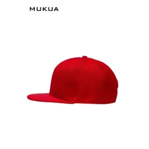 Gorra de seis paneles Mukua RAP MCT600V Red, vista lateral