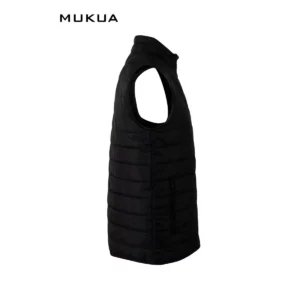 Chaleco acolchado Mukua MELTON VG200U Black, vista lateral opuesto