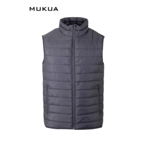 Chaleco acolchado Mukua MELTON VG200U Dark grey, vista frontal