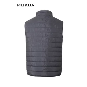 Chaleco acolchado Mukua MELTON VG200U Dark grey, vista trasera
