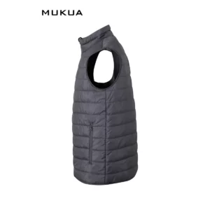 Chaleco acolchado Mukua MELTON VG200U Dark grey, vista lateral