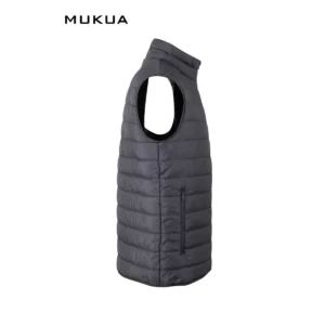 Chaleco acolchado Mukua MELTON VG200U Dark grey, vista lateral opuesto