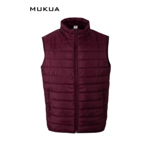Chaleco acolchado Mukua MELTON VG200U Wine, vista frontal