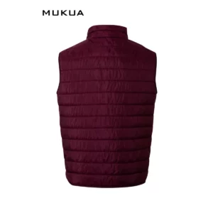 Chaleco acolchado Mukua MELTON VG200U Wine, vista trasera