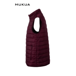 Chaleco acolchado Mukua MELTON VG200U Wine, vista lateral