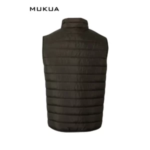 Chaleco acolchado Mukua MELTON VG200U Khaki green, vista trasera
