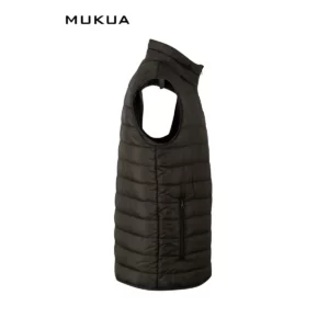 Chaleco acolchado Mukua MELTON VG200U Khaki green, vista lateral opuesto