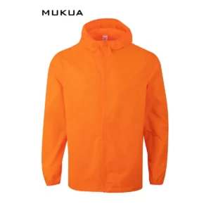 Cortavientos unisex Mukua STOCKTON WZ60U Fluor orange, vista frontal