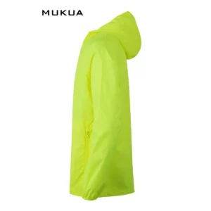 Cortavientos unisex Mukua STOCKTON WZ60U Fluor yellow, vista lateral