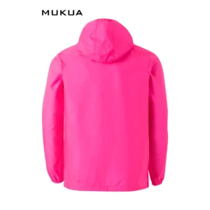 Cortavientos unisex Mukua STOCKTON WZ60U Fluor pink, vista trasera
